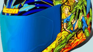 ICON Airflite™ Helmet - Bugoid Blitz - Blue - XS