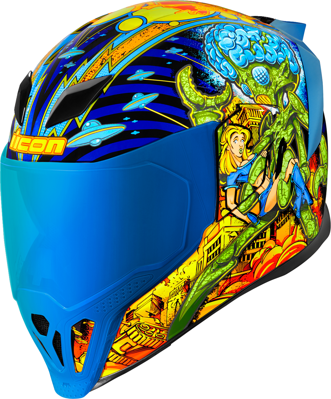 ICON Airflite™ Helmet - Bugoid Blitz - Blue - XL