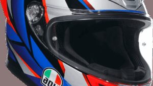 AGV K6 S Helmet - Slashcut - Black/Blue/Red - Large
