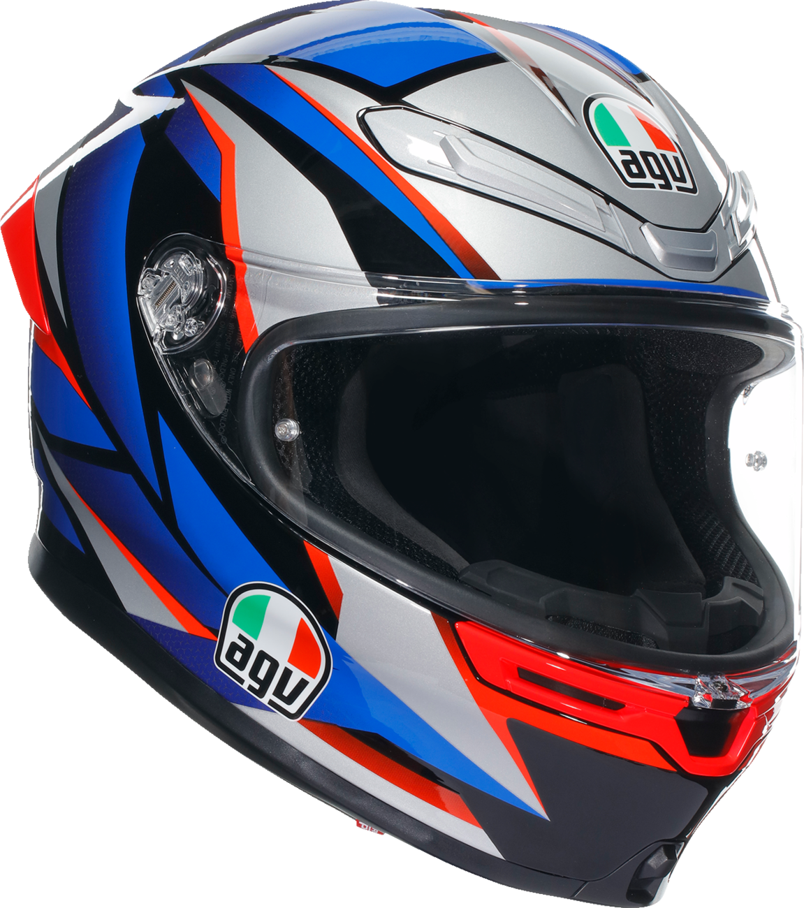 AGV K6 S Helmet - Slashcut - Black/Blue/Red - Large