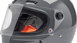 BILTWELL Gringo SV Helmet - Gloss Storm Gray - Large