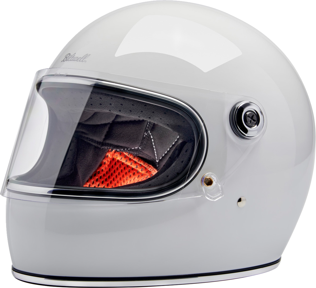 BILTWELL Gringo S Helmet - Gloss White - Small
