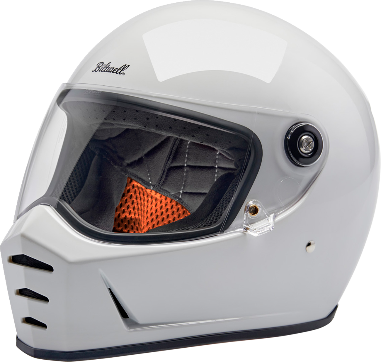 BILTWELL Lane Splitter Helmet - Gloss White - 2XL