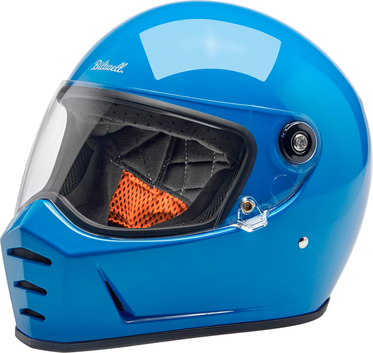 BILTWELL Lane Splitter Helmet - Gloss Tahoe Blue - Medium