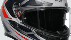 AGV K3 Helmet - Space - Matte White/Red Fluo - Small