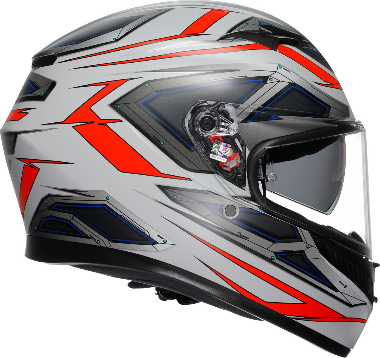 AGV HLMT K3 SPACE MT WT/RD SM - Image 2