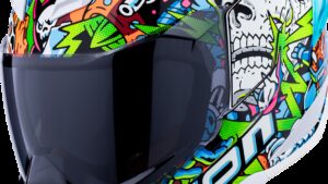 ICON Ultraflite Helmet - Doodle 3 - MIPS® - Blue - 2XL