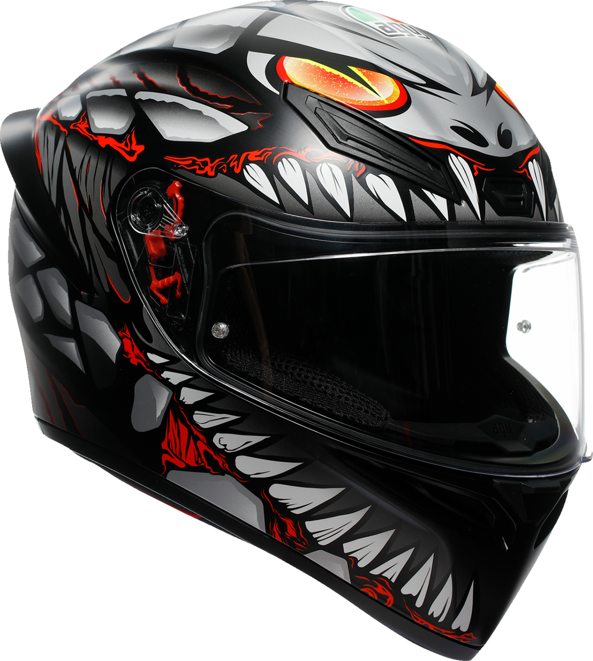 AGV K1 S Helmet - Lyzard - Matte Black/Gray/Red - Small