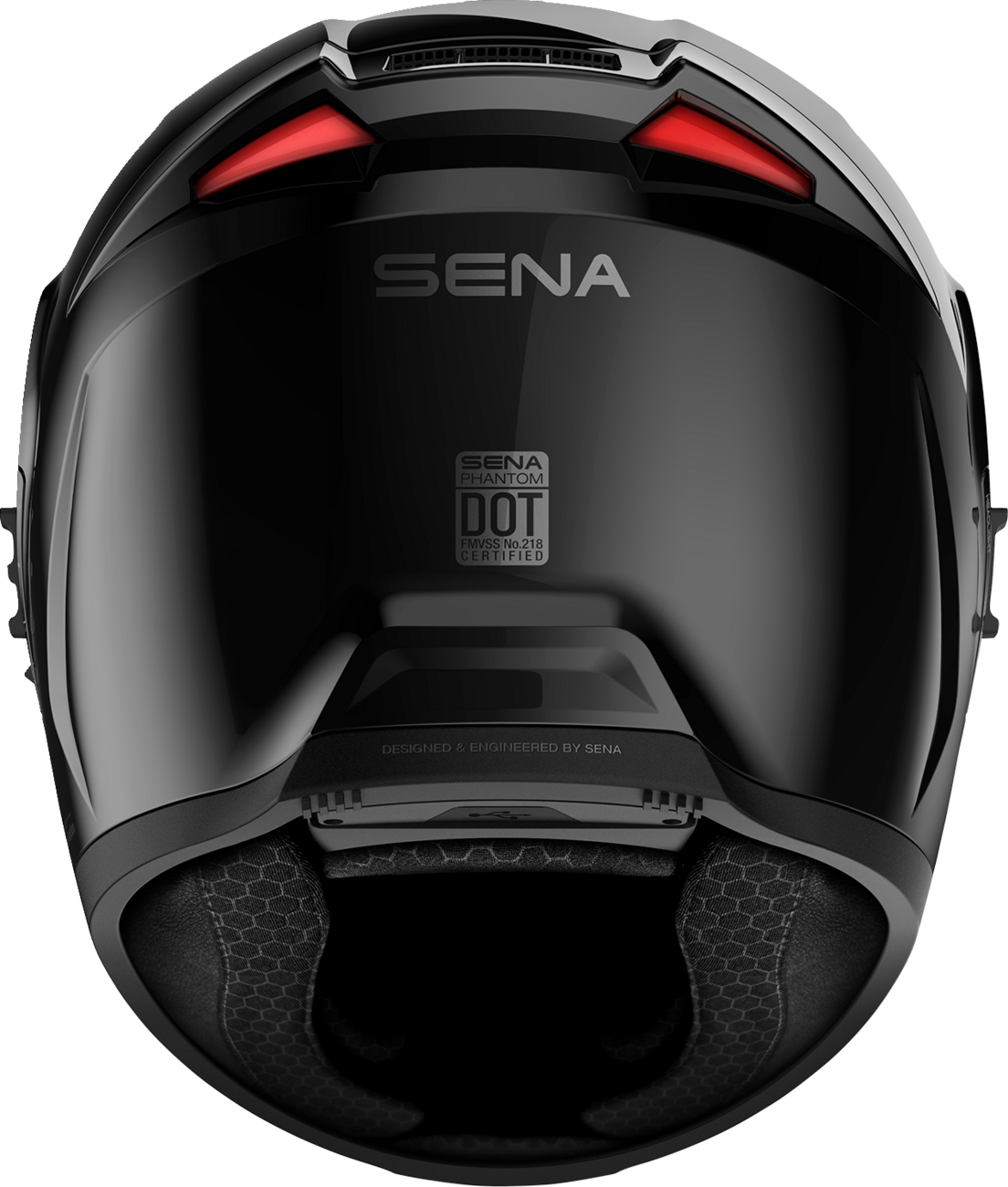 SENA HELMET PHANTOM GLOSS BLACK XXL - Image 2