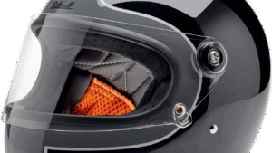 BILTWELL Gringo S Helmet - Tracker - Gloss Storm Gray/Black - Small