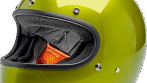 BILTWELL Gringo Helmet - Metallic Lime - Small