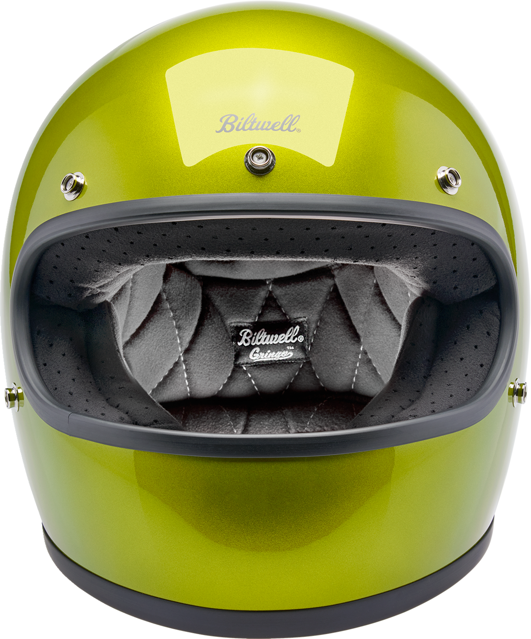 BILTWELL HELMET GRINGO METALLIC LIME MD - Image 2