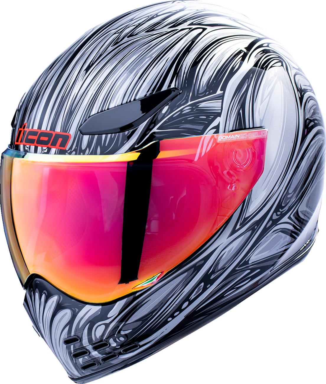 ICON HELMET DOMAIN NOUVEAU SILVER 3X