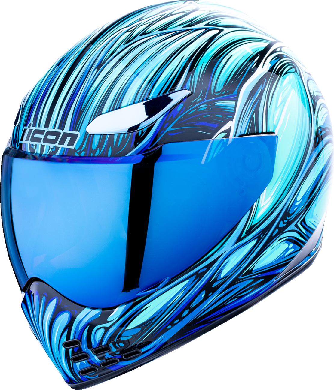 ICON HELMET DOMAIN NOUVEAU BLUE SM