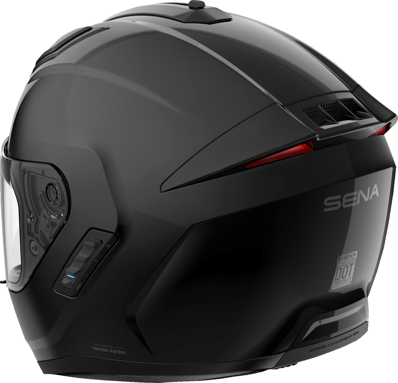 SENA HELMET PHANTOM MATTE BLACK XL - Image 2
