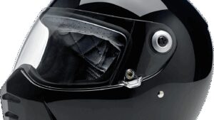 BILTWELL Lane Splitter Helmet - Gloss Black - XS