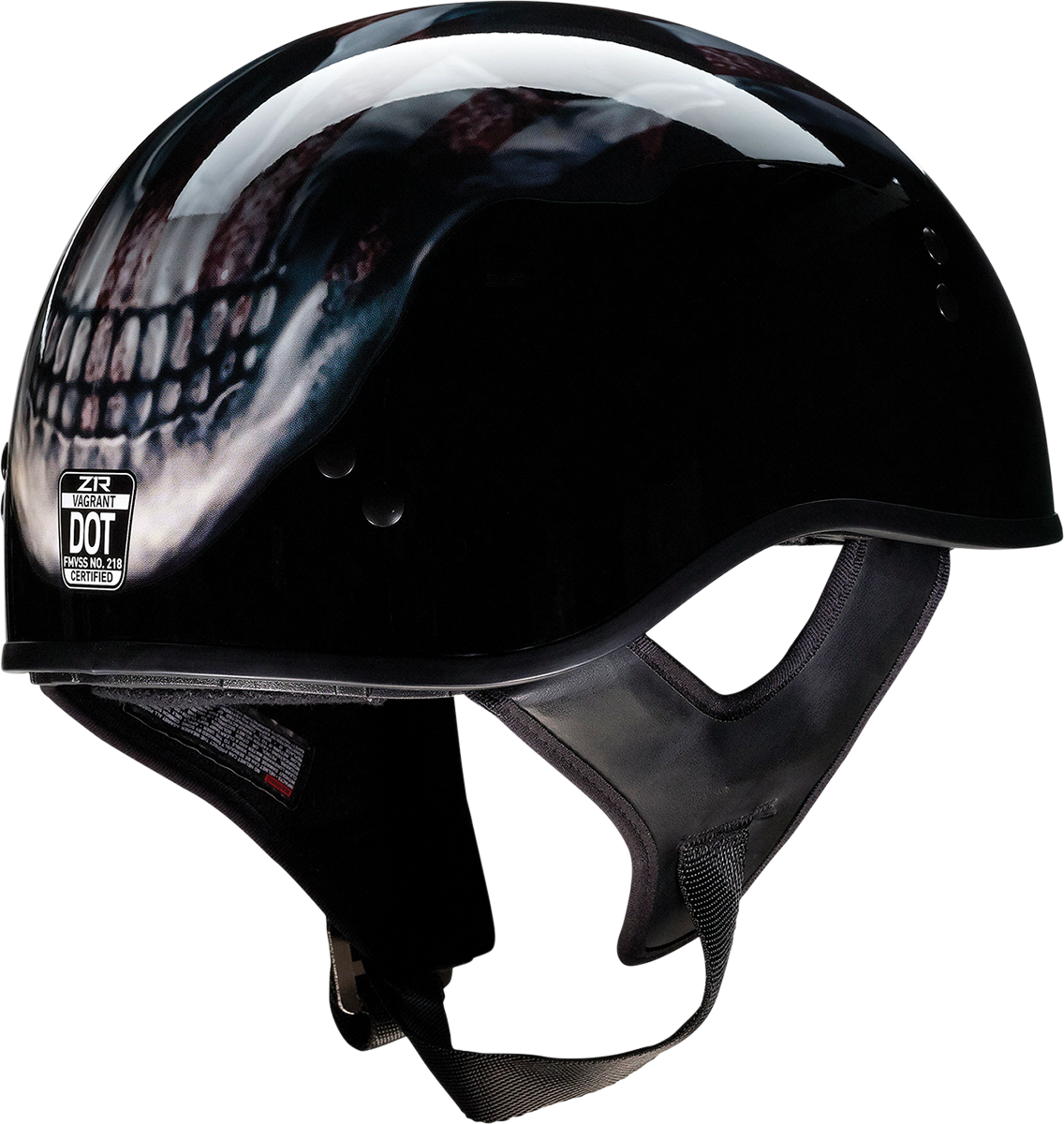 Z1R Vagrant Helmet - USA Skull - Black - XL