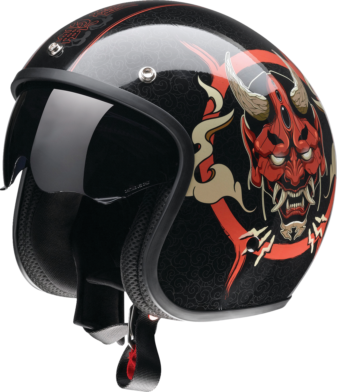 Z1R Saturn Helmet - Devilish - Gloss Black/Red - XL