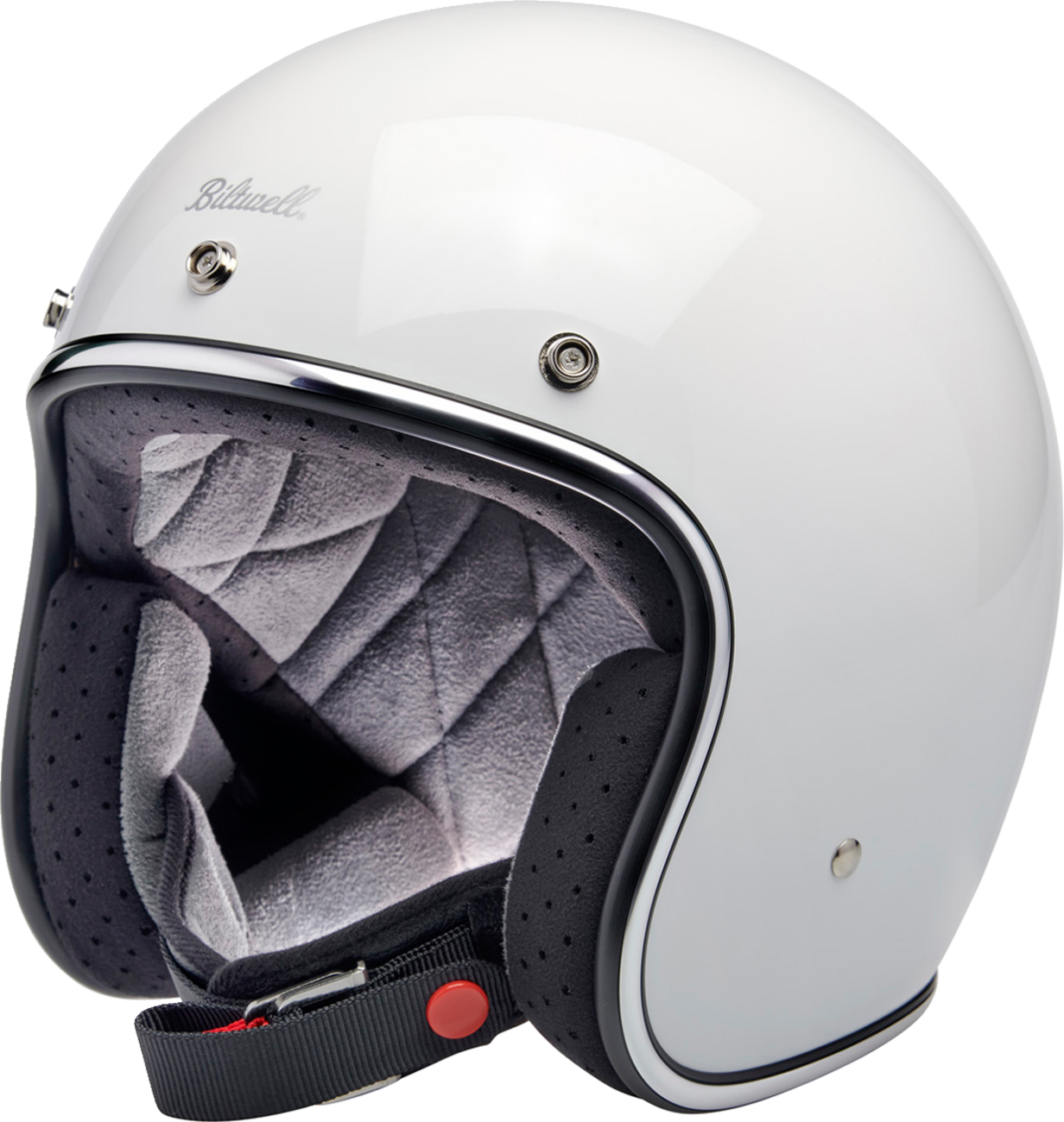 BILTWELL Bonanza Helmet - Gloss White - Medium
