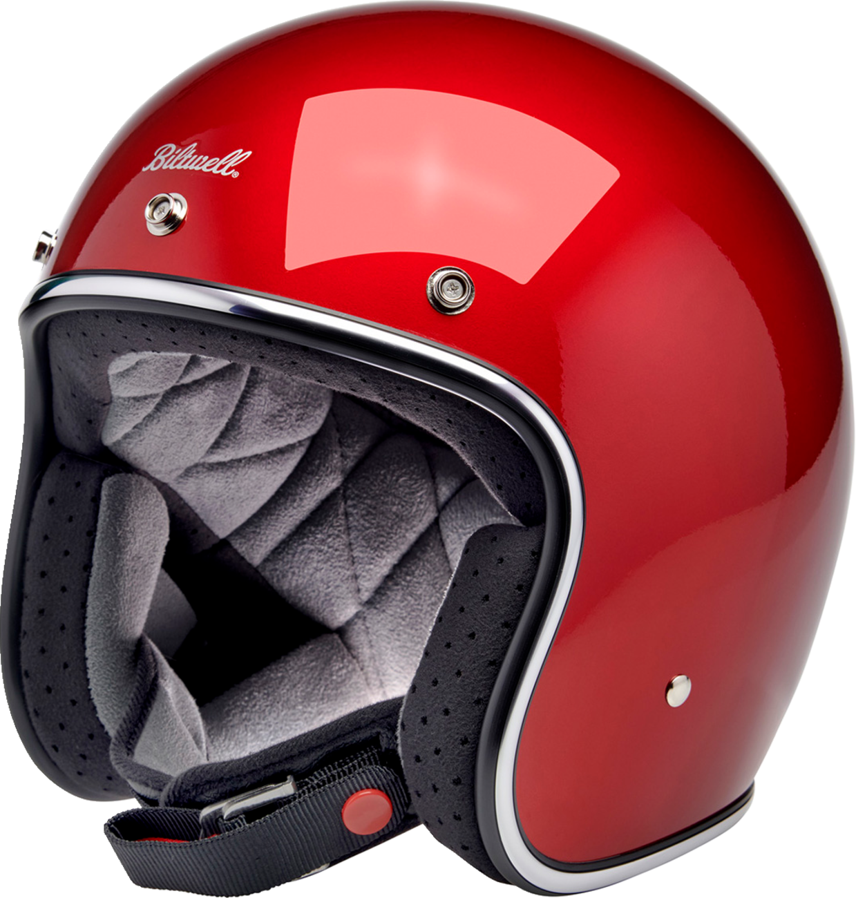 BILTWELL Bonanza Helmet - Metallic Cherry Red - Medium