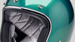 BILTWELL Bonanza Helmet - Metallic Catalina Green - Small