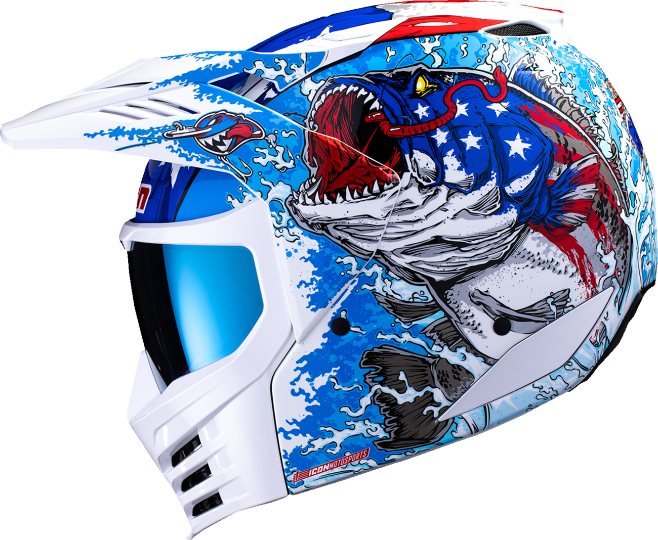 ICON HELMET ELSN AM-BASSTARD BL 3X - Image 2
