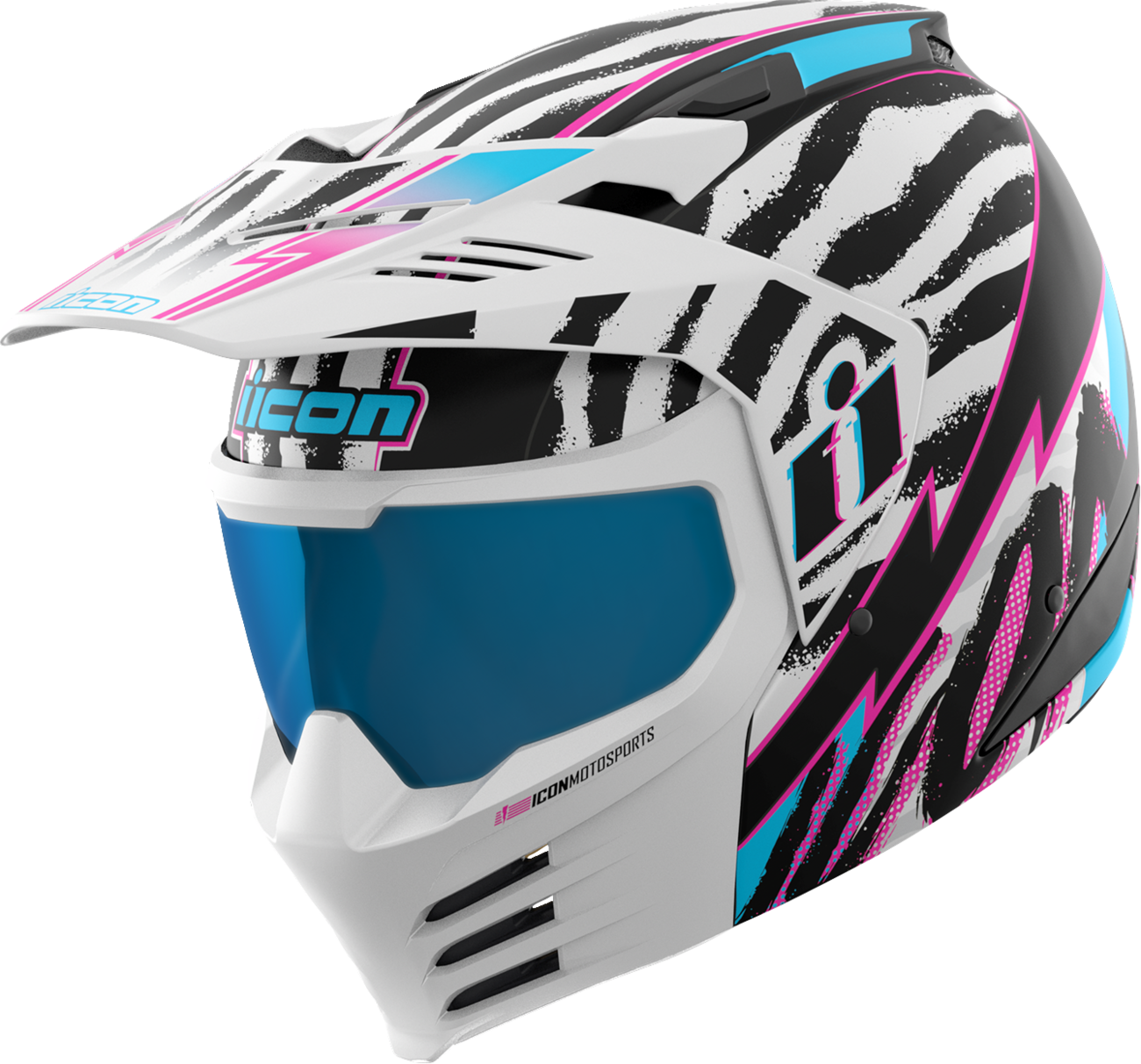 ICON Elsinore™ Helmet - Rad Dawn - White - Medium