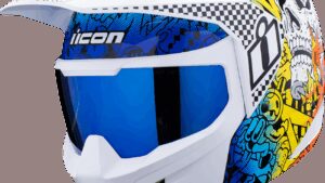 ICON Elsinore™ Helmet - Doodle 3 - White - XS