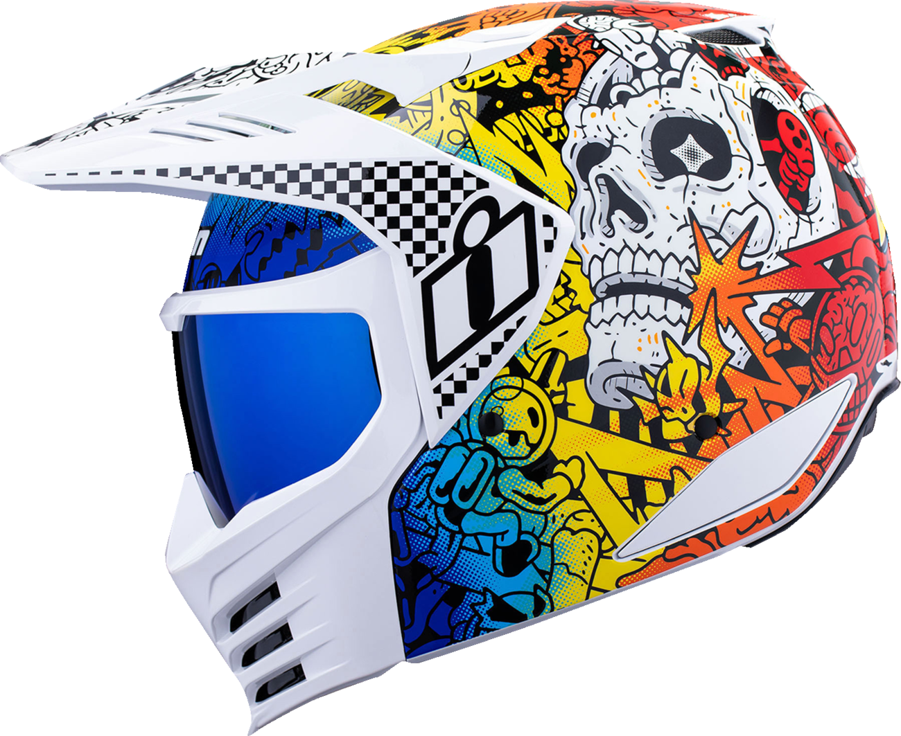 ICON HELMET ELSN DOODLE 3 WT SM - Image 2