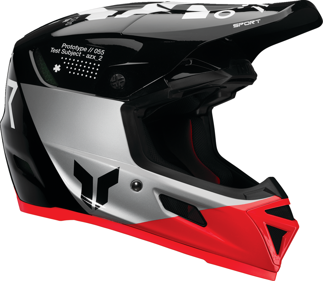 6D HELMETS HELMET OFFROAD ATR2 MACH BL/RD/BK XL - Image 2