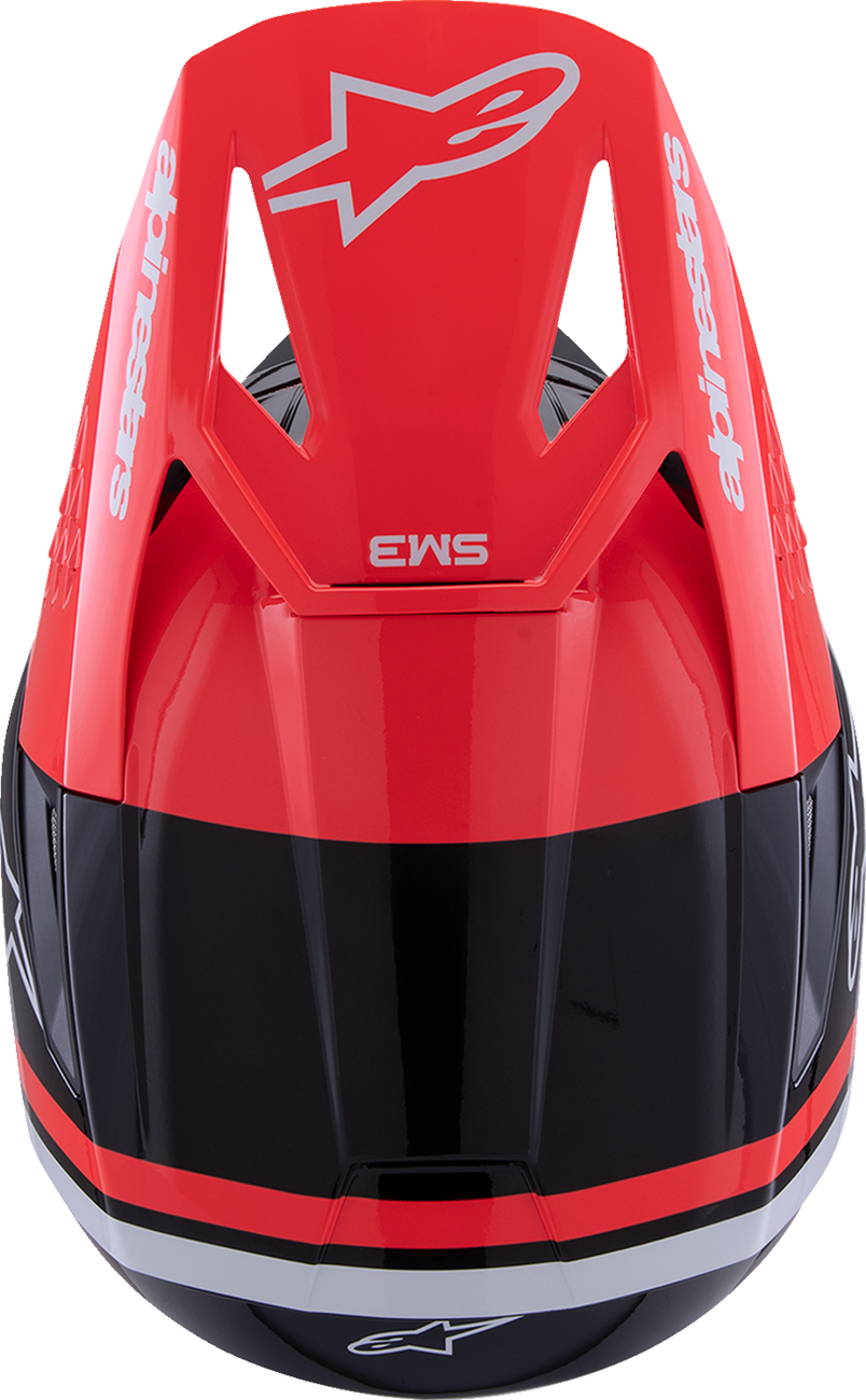 ALPINESTARS HELMET SM3 RADIUM BK/RED FLUO/WH GLOSS ECE06/DOT M - Image 7