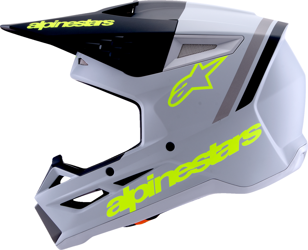 ALPINESTARS HELMET SM3 RADIUM GY/BK/YL FLUO MATTE ECE06/DOT XL