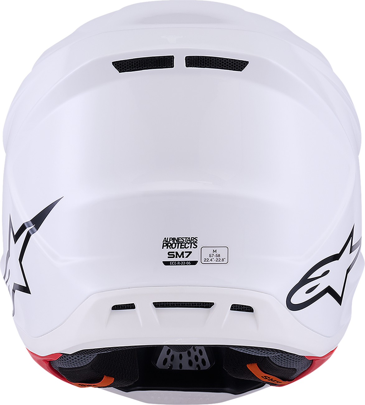 ALPINESTARS HELMET S-M10 FLOOD SIL/BLK/ORG FLUO ECE06/DOT L - Image 2