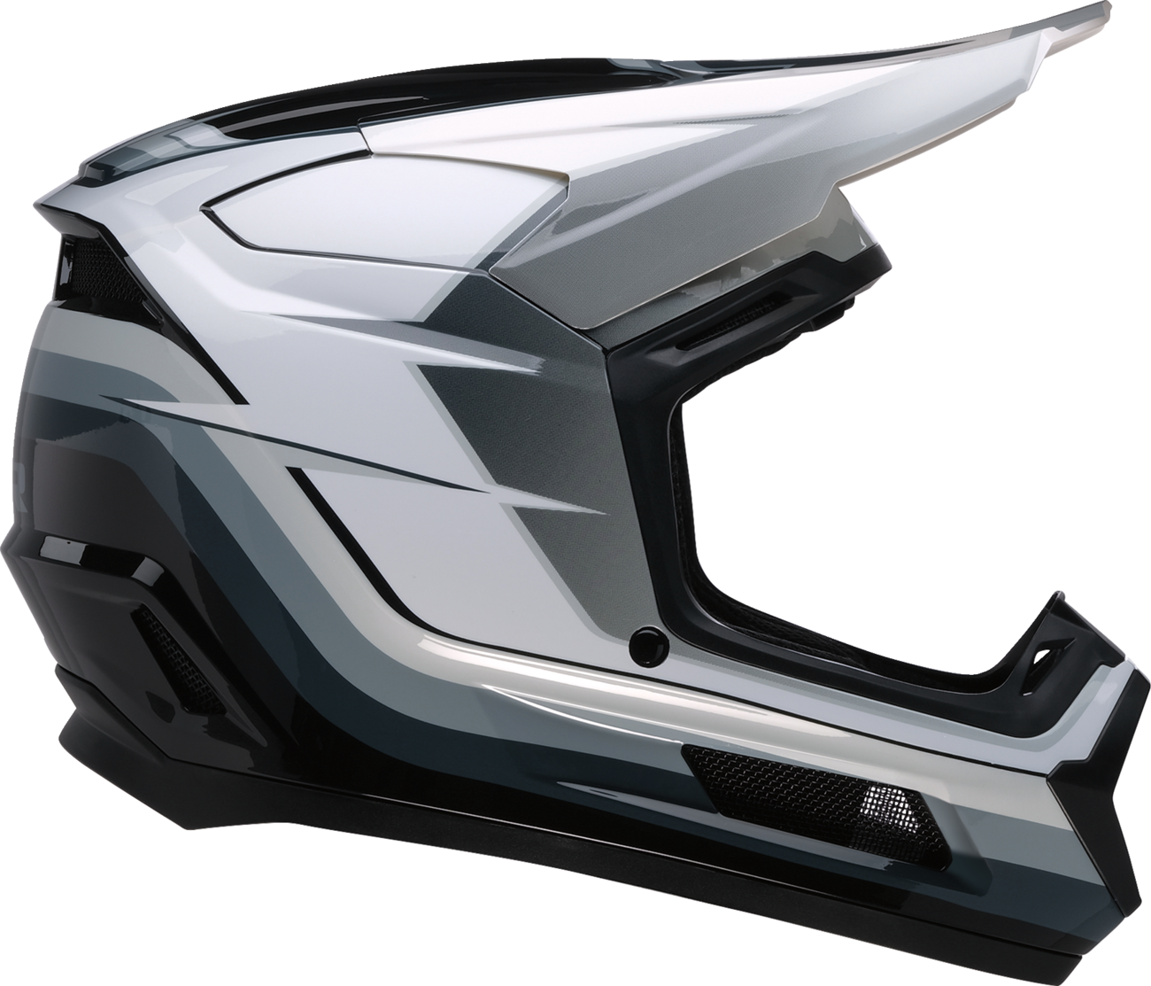 Z1R HELMET YTH DIRT MAXX VORTEX BLACK/WHITE/GRAY MD - Image 4