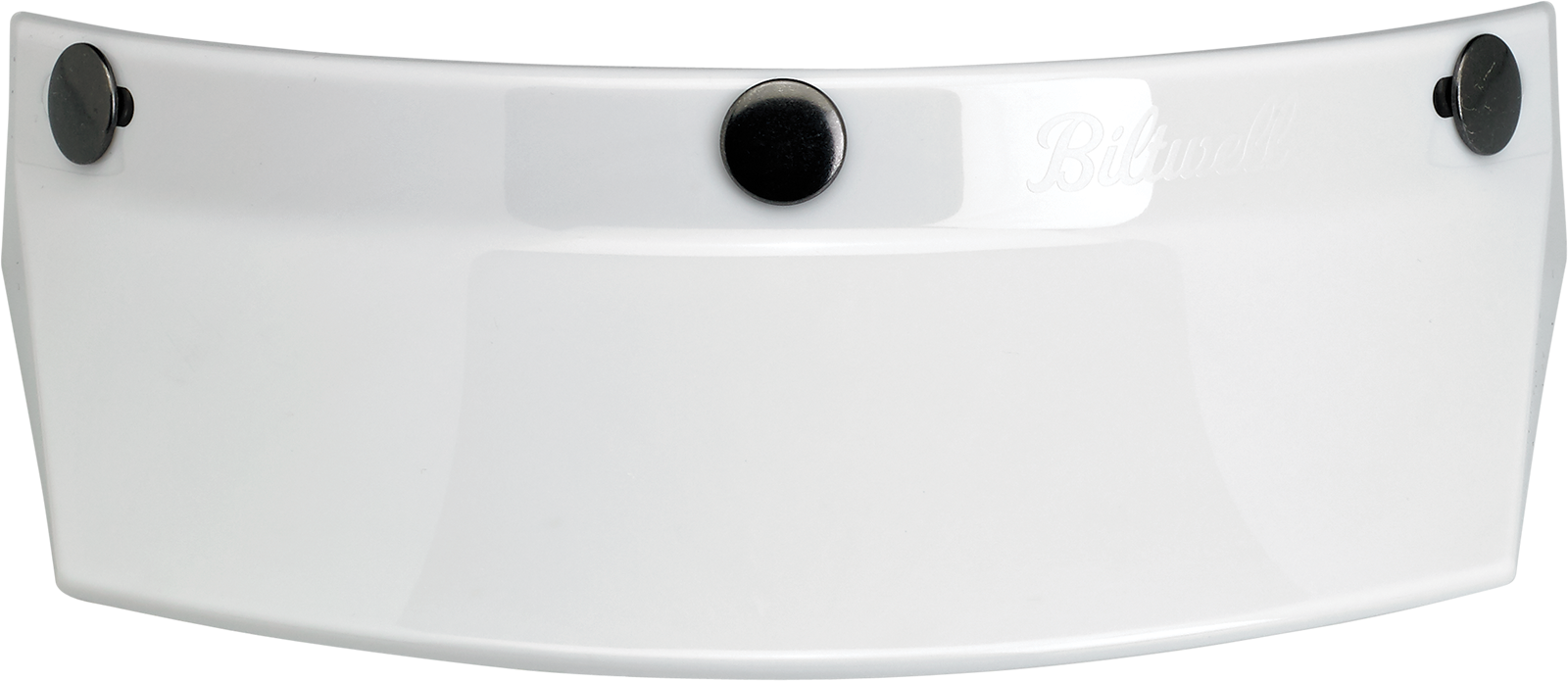 BILTWELL VISOR MOTO 3SNAP WHT - Image 3