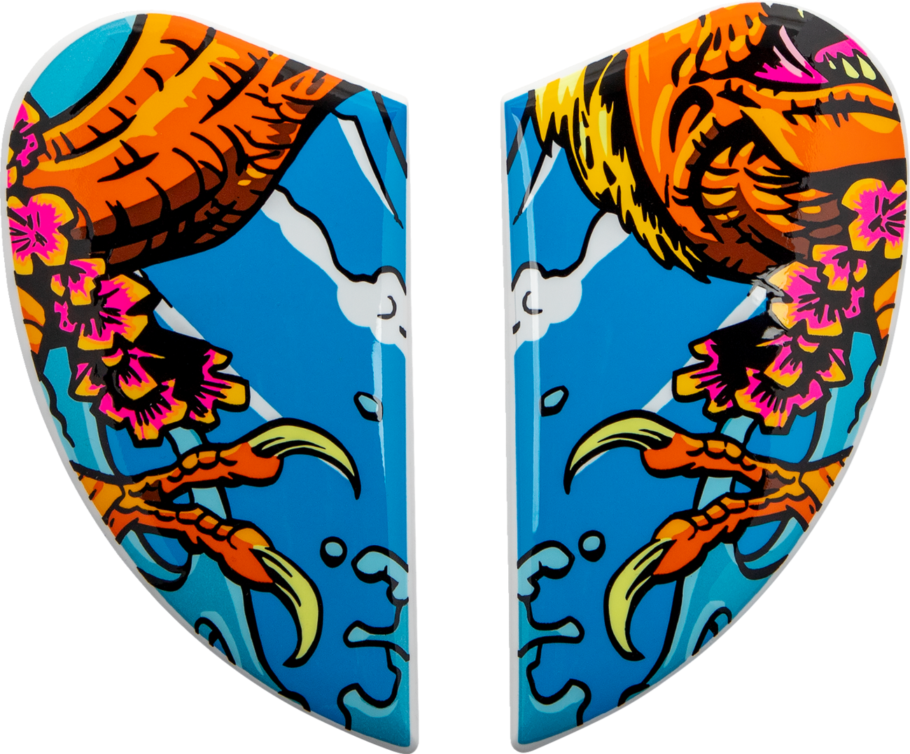 ICON REAR SPOILR AFLT DYGLO GN - Image 2