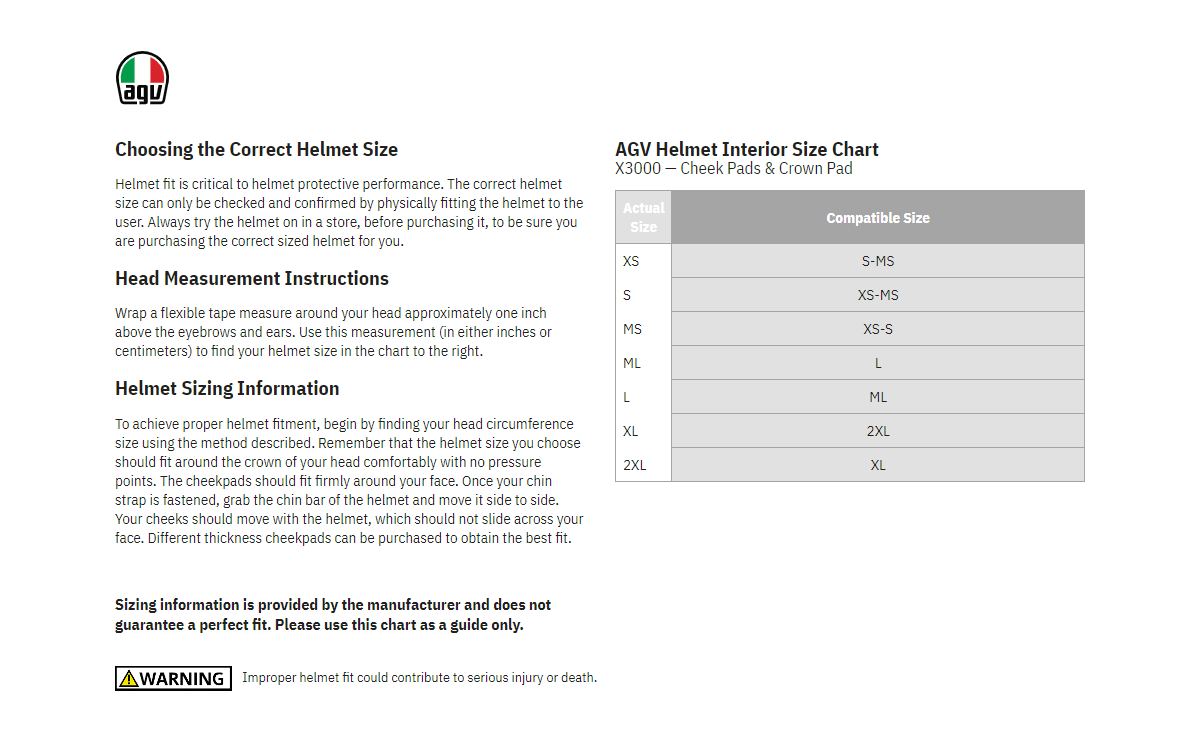 AGV LINER X3000 BLACK XS - Image 3