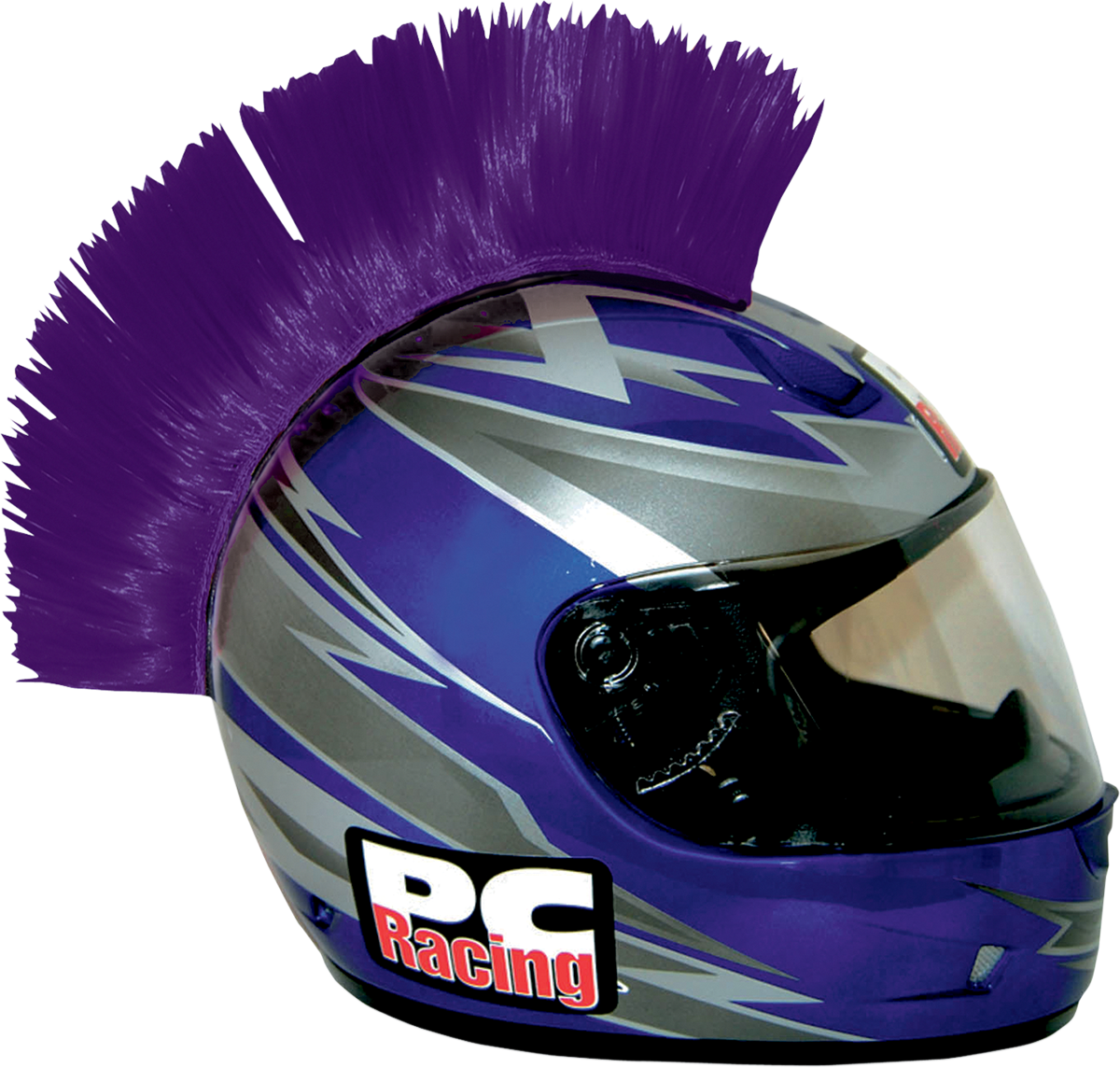 PC RACING HELMET MOHAWKS PURPLE
