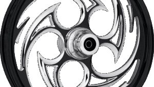 RC COMPONENTS Wheel - Savage Eclipse - Front - Single Disc/without ABS - Black Eclipse - 16x3.5 - '00-'06 FLST