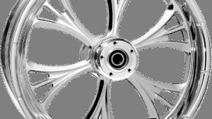 RC COMPONENTS Wheel - Majestic - Front - Single Disc/without ABS - Chrome - 21x3.5 - '00-'07 FLT