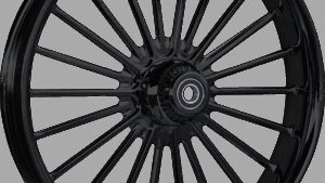 RC COMPONENTS Wheel - Illusion - Front - Dual Disc/with ABS - Black - 21x3.5