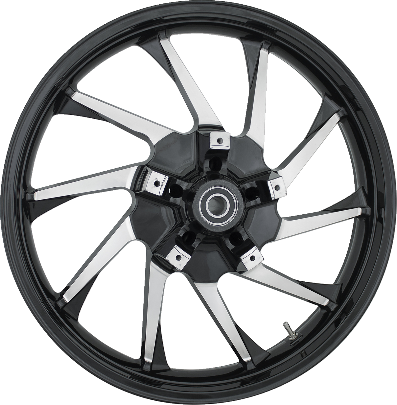 COASTAL MOTO Wheel - Hurricane 3D - Front - Dual Disc/with ABS - Black Cut - 21x3.5