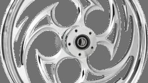 RC COMPONENTS Wheel for Hub Mounted Rotor - Savage - Front - Chrome - 21x3.5