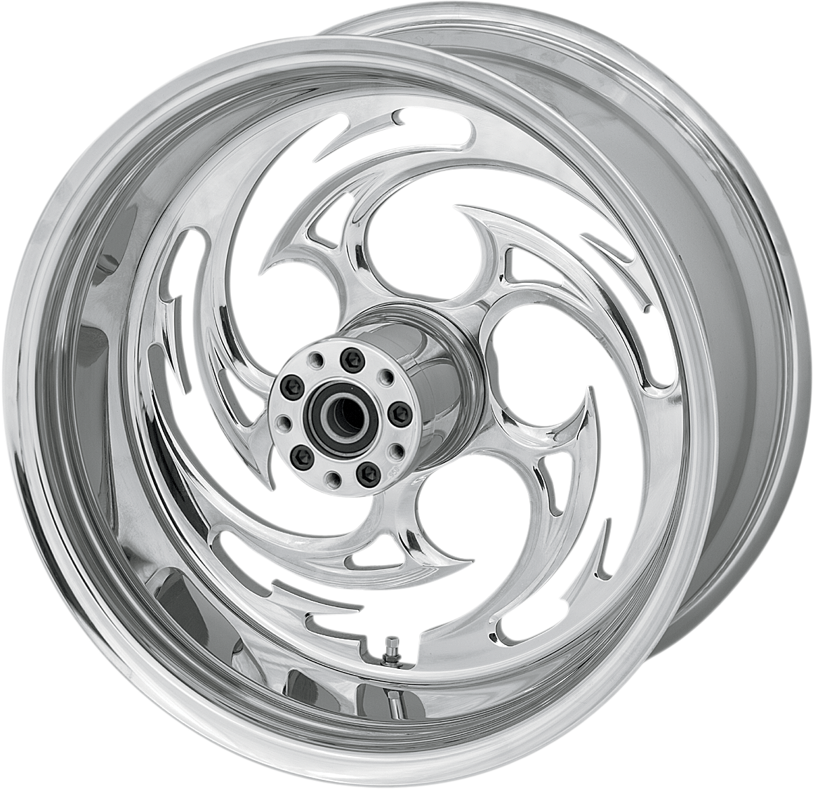 RC COMPONENTS Wheel - Savage - Rear - Single Disc/with ABS - Chrome - 18x5.5 - '09-'23 FL