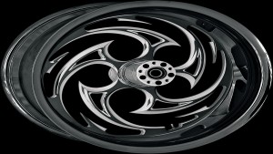 RC COMPONENTS Wheel - Savage Eclipse - Rear - Single Disc/with ABS - Black Eclipse - 18x5.50 - '09-'23 FL