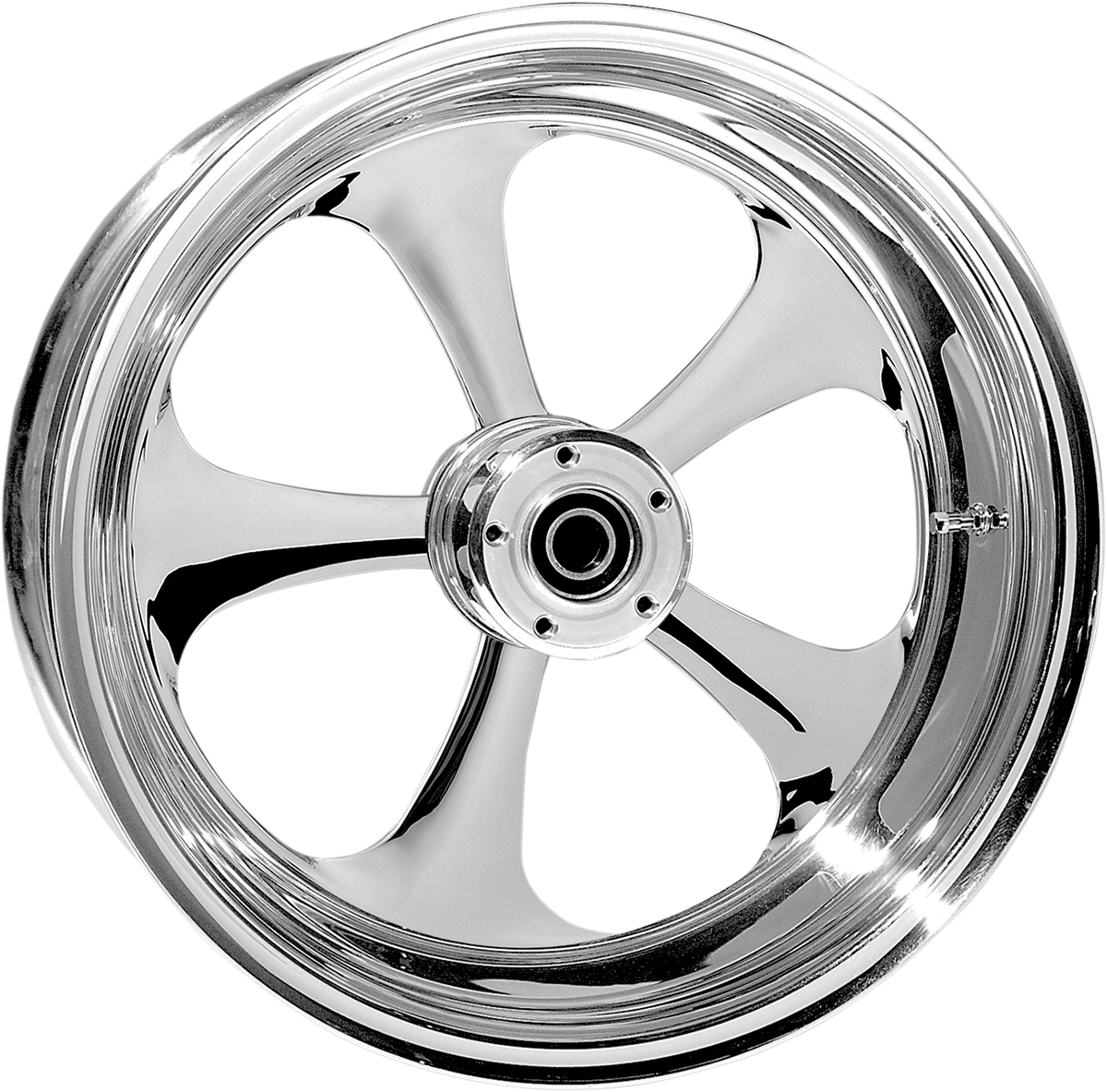 RC COMPONENTS Wheel - Nitro - Rear - Single Disc/without ABS - Chrome - 16x3.5