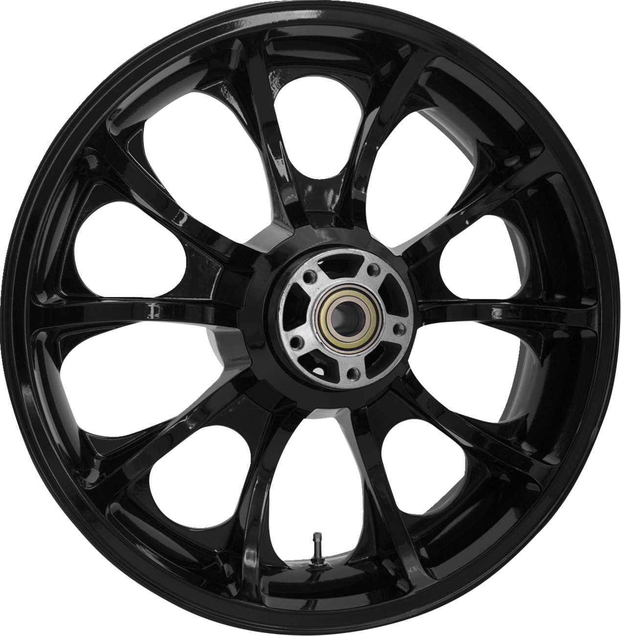 COASTAL MOTO WHEEL REAR LARGO 3D SINGLE DISC W/ABS BLACK 18" 09-23 TOUR