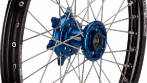 MOOSE OFFROAD Wheel Assembly - SX-1 - Complete - Front - Black Wheel/Blue Hub - 21x1.6 - Yamaha WR/YZ