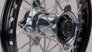 MOOSE OFFROAD Wheel Assembly - SX-1 - Complete - Rear - Black Wheel/Gray Hub - 14x1.6 - SX/TC 85