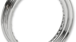 DRAG SPECIALTIES Rim - 40 Hole - Chrome - 16x3 - Side Rubber Valve